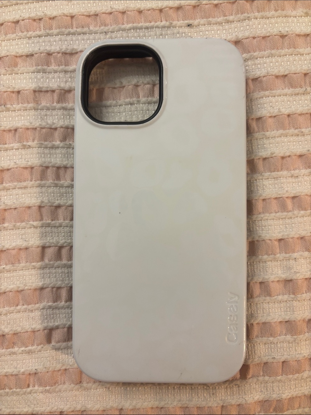 Leopard print white iPhone15 casely
